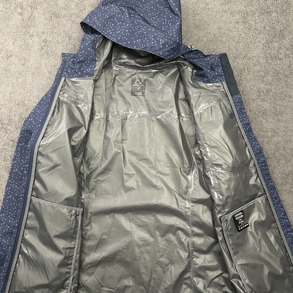 Chaqueta cortavientos/lluvia Paradox para mujer talla mediana azul estampado senderismo al aire libre Foto 4 de 4