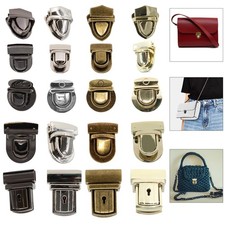 Bag Tuck Lock Clasp Metal Spring Button Closure Catch For Purse DIY Craft Use