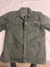 DC x Ben Davis Men's Green Lined Work Jacket Button Front Pockets Size XL