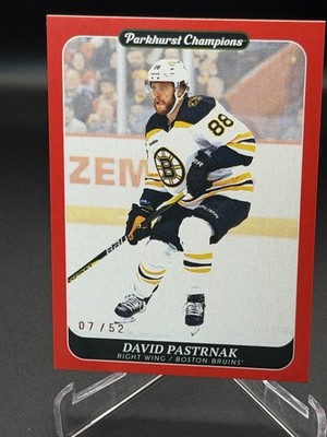 2023-24 Parkhurst Champions David Pastrnak Red /52 #169 Bruins 07/52