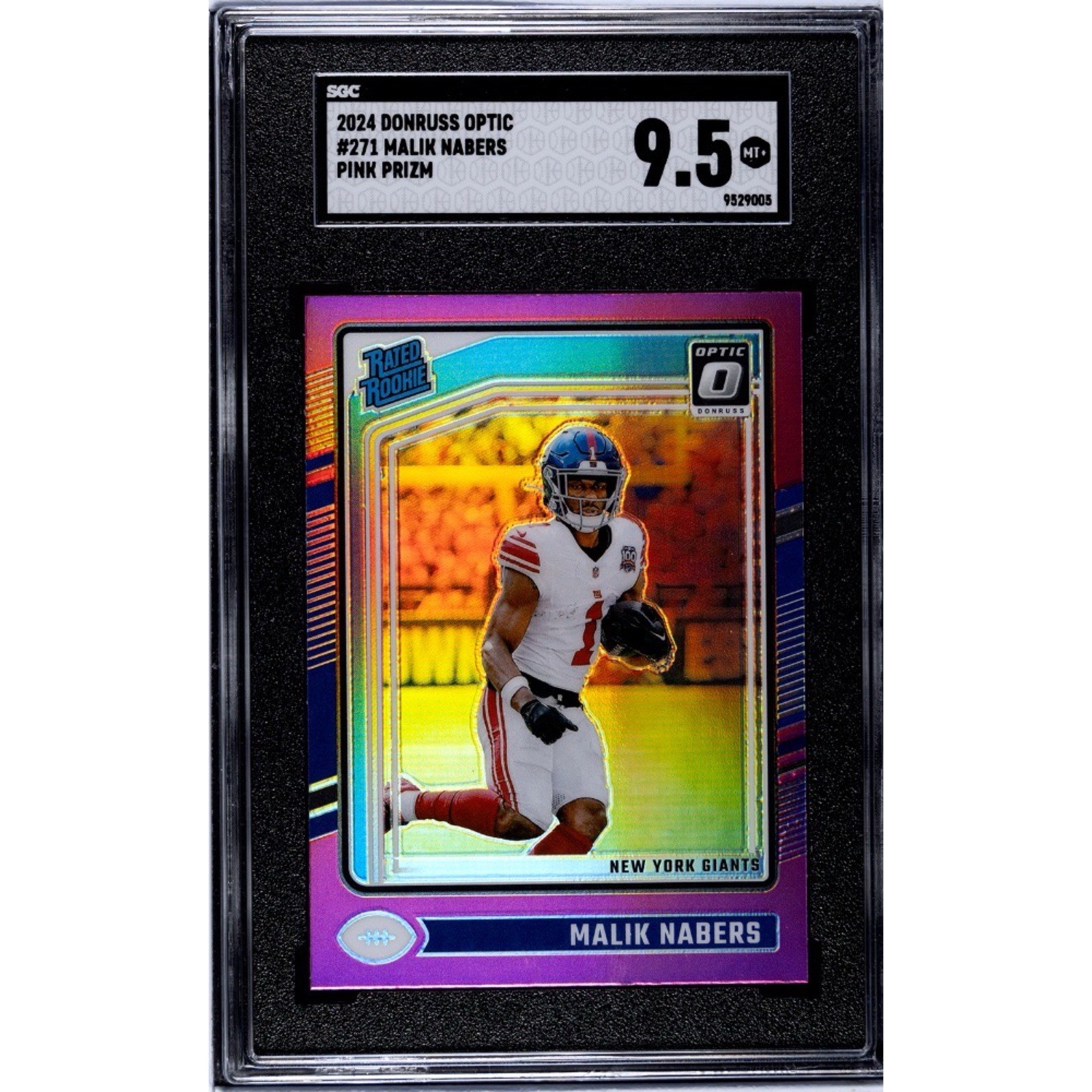 Malik Nabers RC - 2024 Panini Donruss Optic - Rated Rookie#271 Pink Prizm (RC)