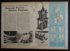 Steam Engine 2 cylinder Rotary Valve *No Casting* HowTo build PLANS
