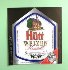 Vecchia etichetta birra, HÜTT - BRAUEREI Bettenhäuser KG, Baunatal / Assia #1641#