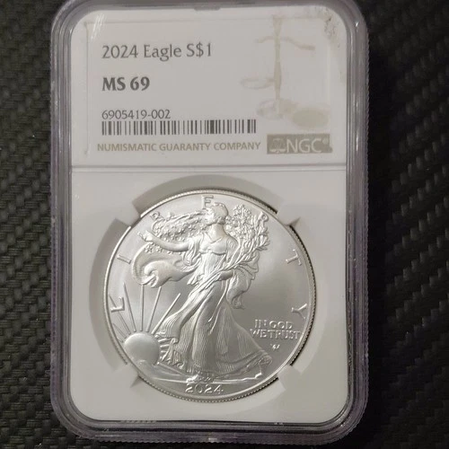 U.S. Mint American Eagle 2024 Silver 1 oz MS 69 NGC Business Strike 6905419-002