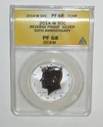 2014-W Reverse Proof Kennedy Half Silver Dollar 50C ANACS PF68 DCAM
