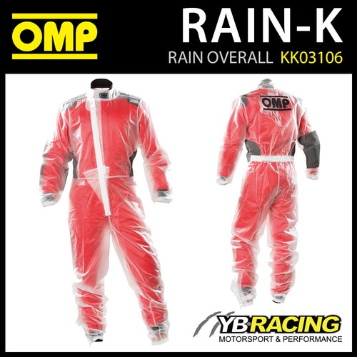 OMP RAIN-K KART TRAJE IMPERMEABLE PARA CARRERA DE KARTING CLIMA HÚMEDO | eBay