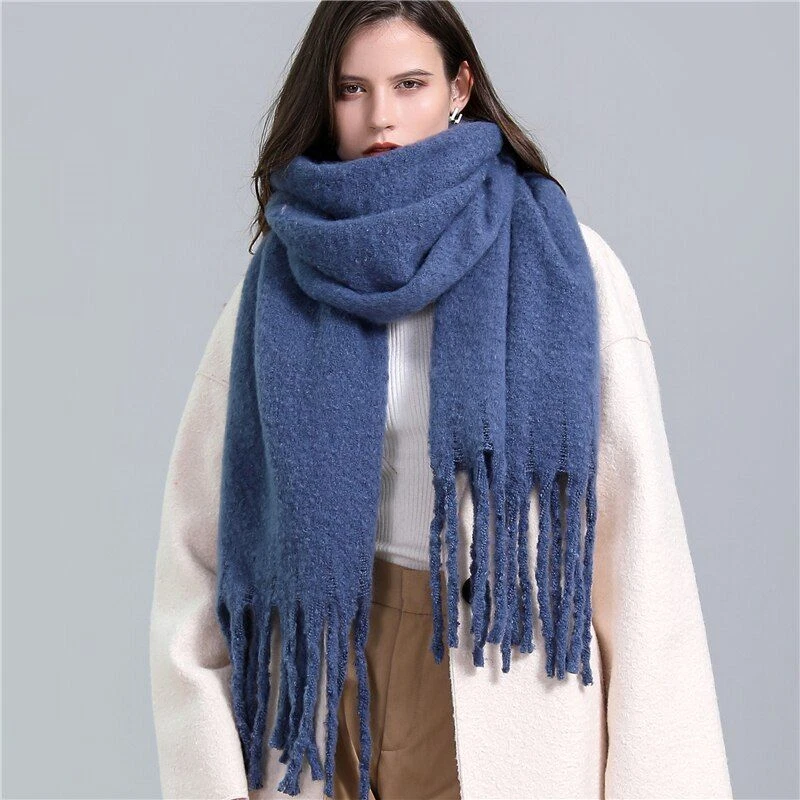 Cheap Cashmere Scarf Basic Multi Color Winter Long Scarf with Tassel -  China High Quality Scarf and Promotion Womans's Scarf price