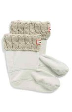 Hunter K2207 Kids Greige Original Cable Knit Cuff Socks US Size Small 8-10 