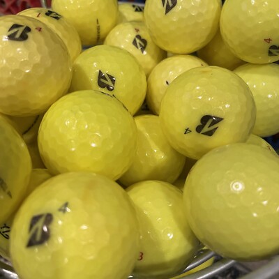 Bridgestone Tour B Yellow AAAA-AAAAA 30 Pack Used Golf Balls Near MINT to MINT