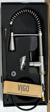 Brant Single Handle Pull-Down Sprayer Kitchen Faucet in Stainless Steel by VIGO