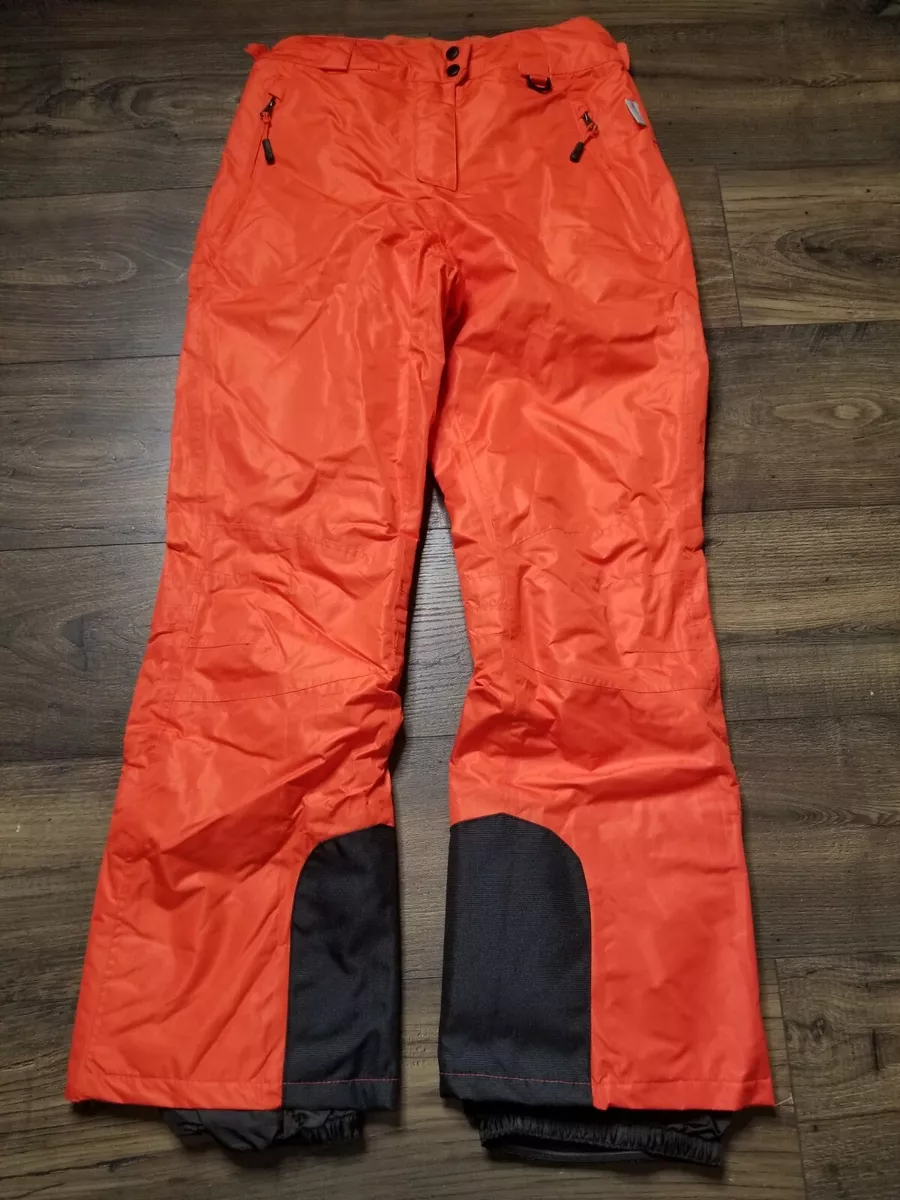 Orange store snow pants