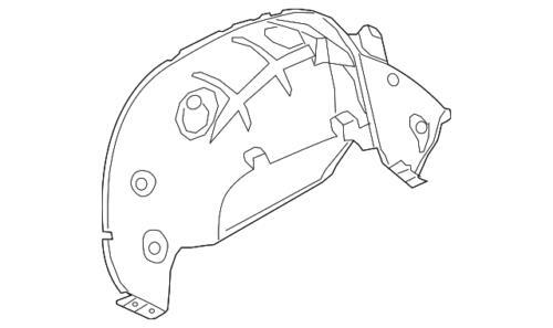 Forro de rueda trasera izquierda para GMC Sierra 2500 3500 HD 2020-2024 (N/P 84868528)