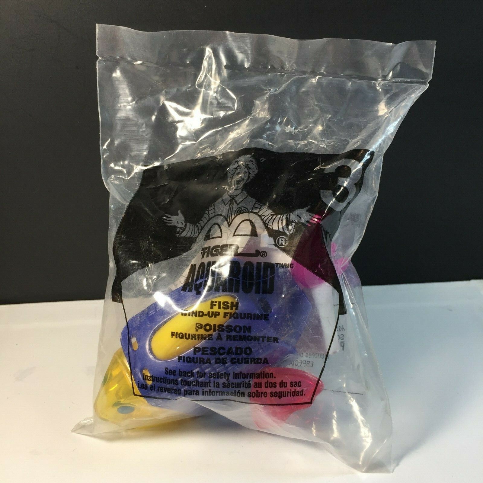 2001 Tiger Aquaroid McDonald's Happy Meal Toy # 3 Fish Wind Up Toy NIP