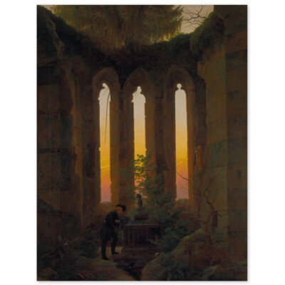 Caspar David Friedrich, Huttens Grab, Poster