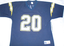 Natrone Means #20 SAN DIEGO CHARGERS LOGO 7 JERSEY SHIRT SIZE LARGE VINTAGE