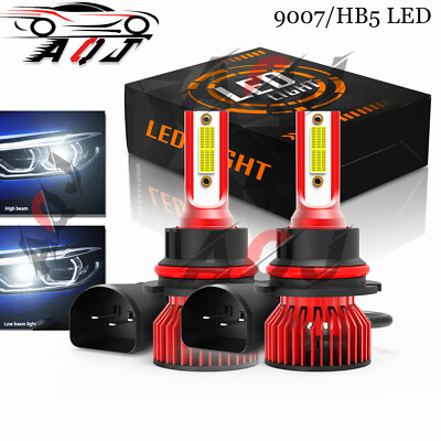 For 1999-2004Ford Mustang 6000K 9007 LED Headlight Bulbs High Low Beam Combo Kit