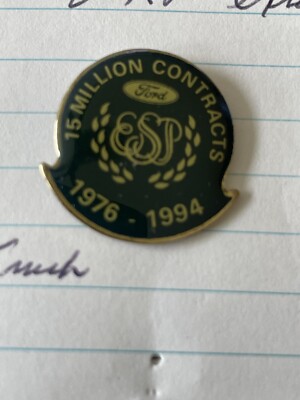 Ford 15 Million Contracts pin Automobile Company 1976-1994 J2