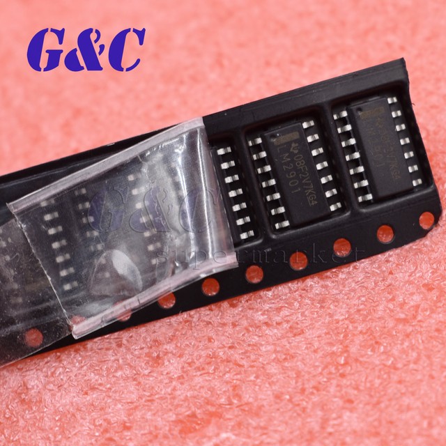 10PCS/50PCS NEW LM2901 SOP14 Single Supply Quad Comparators INTEGRATED