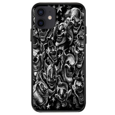 Scary Evil Clown Case For iPhone 15 14 13 12 11 Pro Max Plus Mini XR XS X SE 8 7