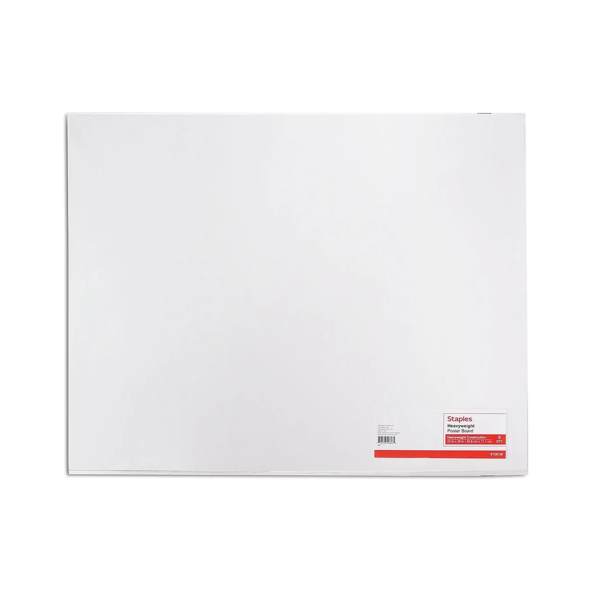 Staples Poster Boards 10-Pack White 22" x 28" (MMK04500S) 28126-US | eBay