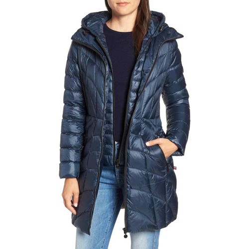 Bernardo Glossy Hooded Quilted Walker 