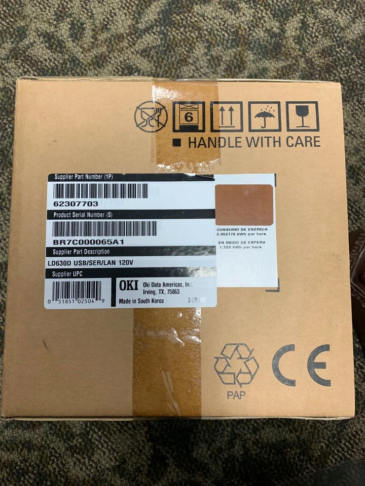 SALE! Okidata 62307703 LD630 Series Label Printer LD630D Serial /LAN /USB NEW - Image 2 of 2