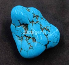 233 CT NATURAL SKY BLUE TURQUOISE TUMBLE ROUGH CERTIFIED LOOSE GEMSTONE 4AUJ
