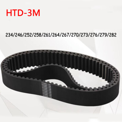 HTD 3-M-234/246/252 - 282 Gummi Synchrongürtel schließen Schleife 10/15mm Breite