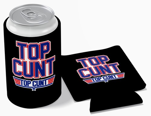 TOP C#NT FUNNY STUBBY COOLER + FREE CAR STICKER 210mm X 50mm UTE 4X4 JDM - Picture 6 of 8