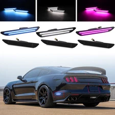 For Ford Mustang 2015-2023 LED Rear Side Marker Lights Fender Lamps Reflectors 