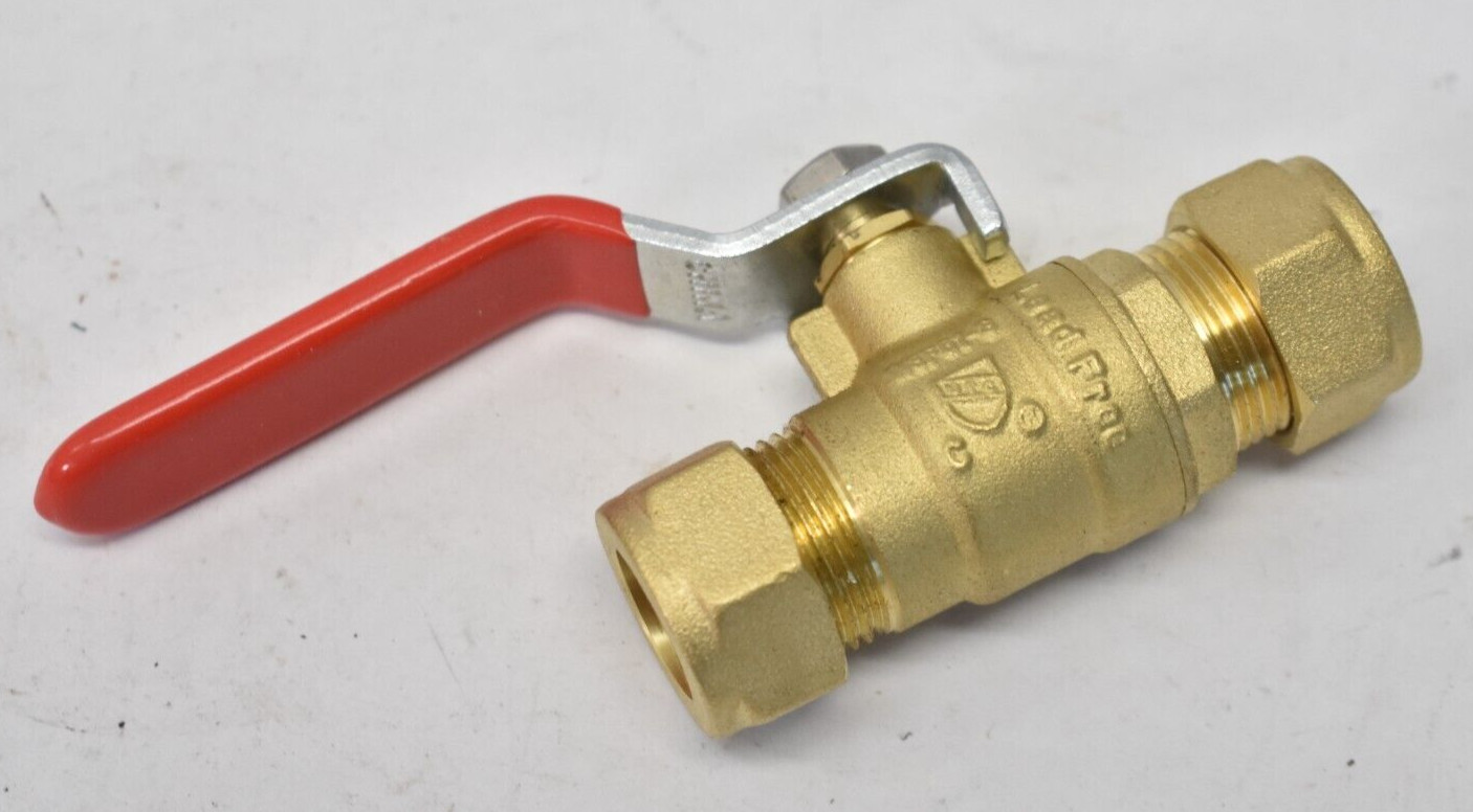 Lot of 2 Brass Ball Valve Lead Free Copper CPVC PEX 1/2" 600 WOG NSF61-9