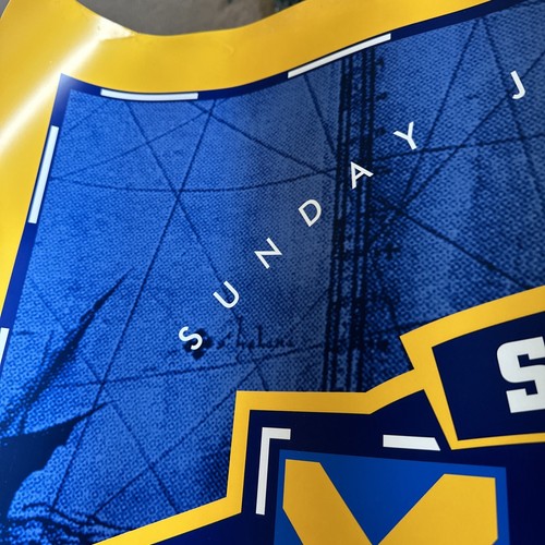 1998 Super Bowl Poster. San Diego Jack Murphy Stadium. Official NFL Product. - Picture 3 of 5