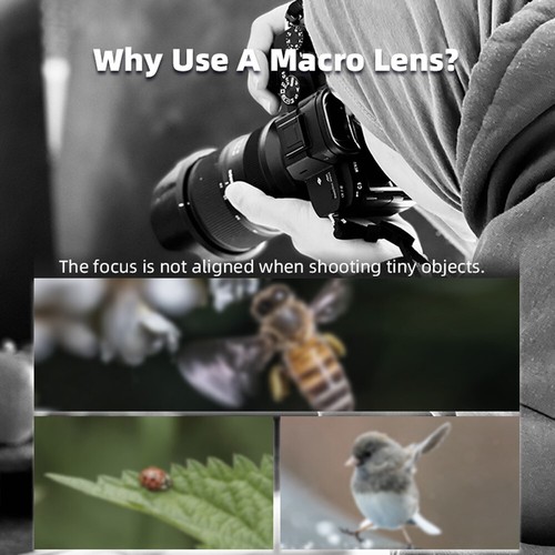 Objectif macro appareil photo de poche filtre macro protection objectif f appareil photo DJI OSMO POCKET 3 - Photo 4/13