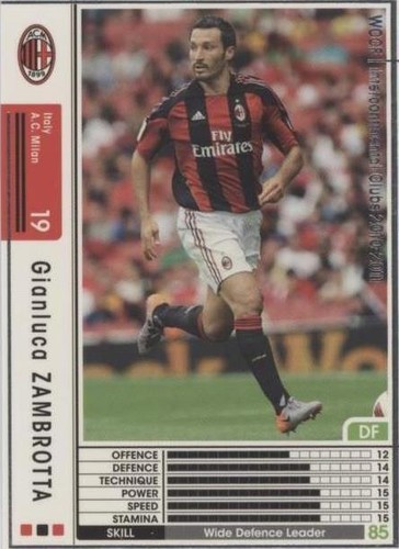Gianluca ZAMBROTTA No.214 WCCF Football Soccer card Sports Card