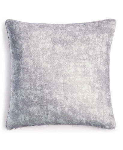 Oreiller Déco NATORI Temple Lotus – Gris Brodé – 52% Bambou 48% Coton