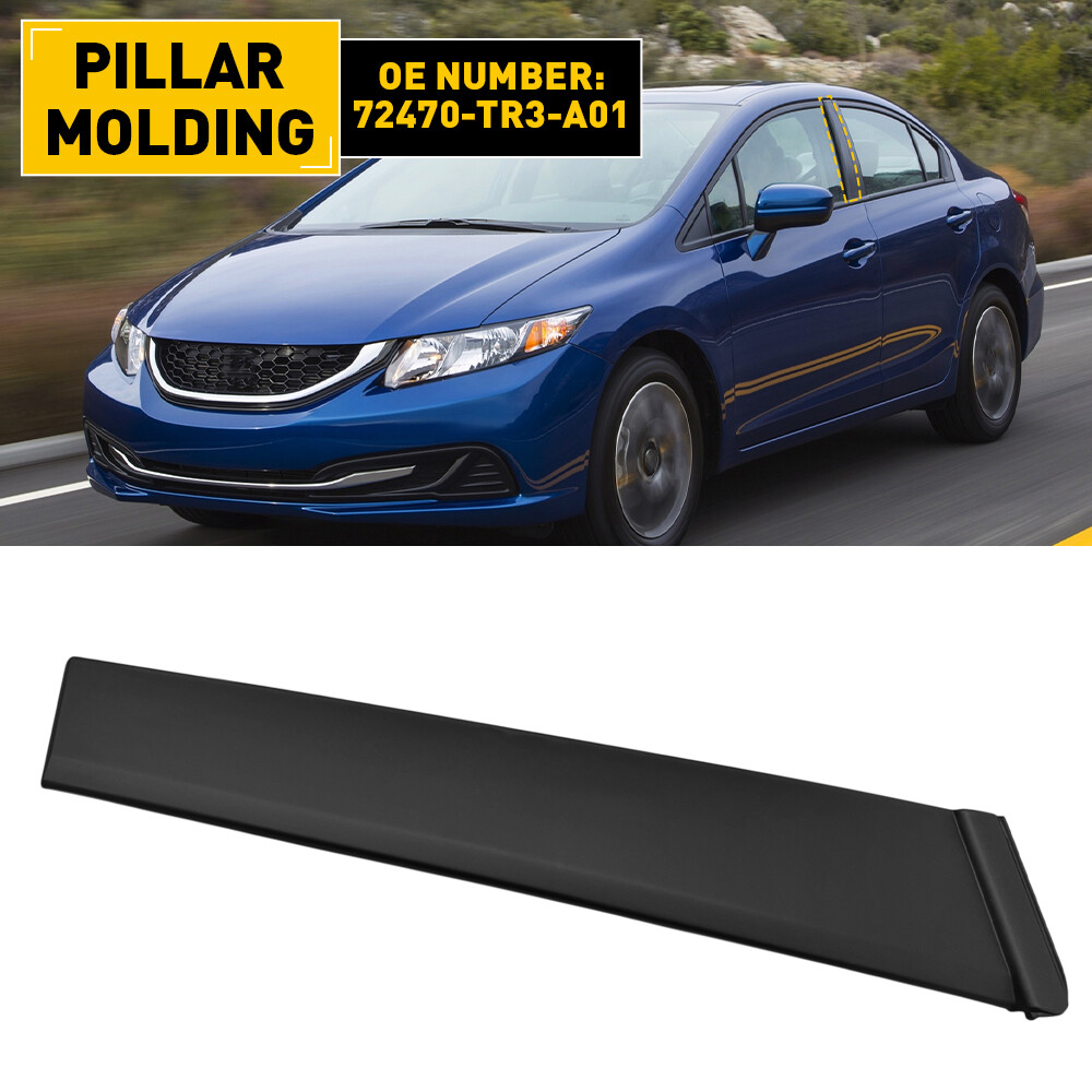 DOOR MOLDING GLASS WINDOW PILLAR TRIM CAP Driver Left L oem 12-15 CIVIC SEDAN M
