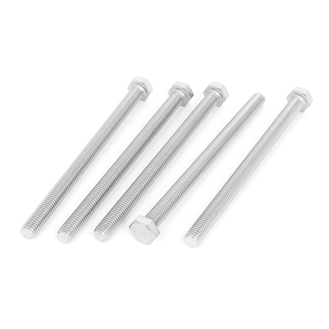 M8 x 120mm thread stainless steel hex hexagon head screw bolt 5 pcs ebay