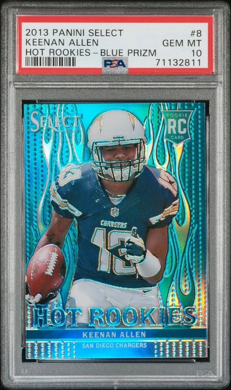 Keenan Allen Panini Select Hot Rookies #8 Blue Prizm
