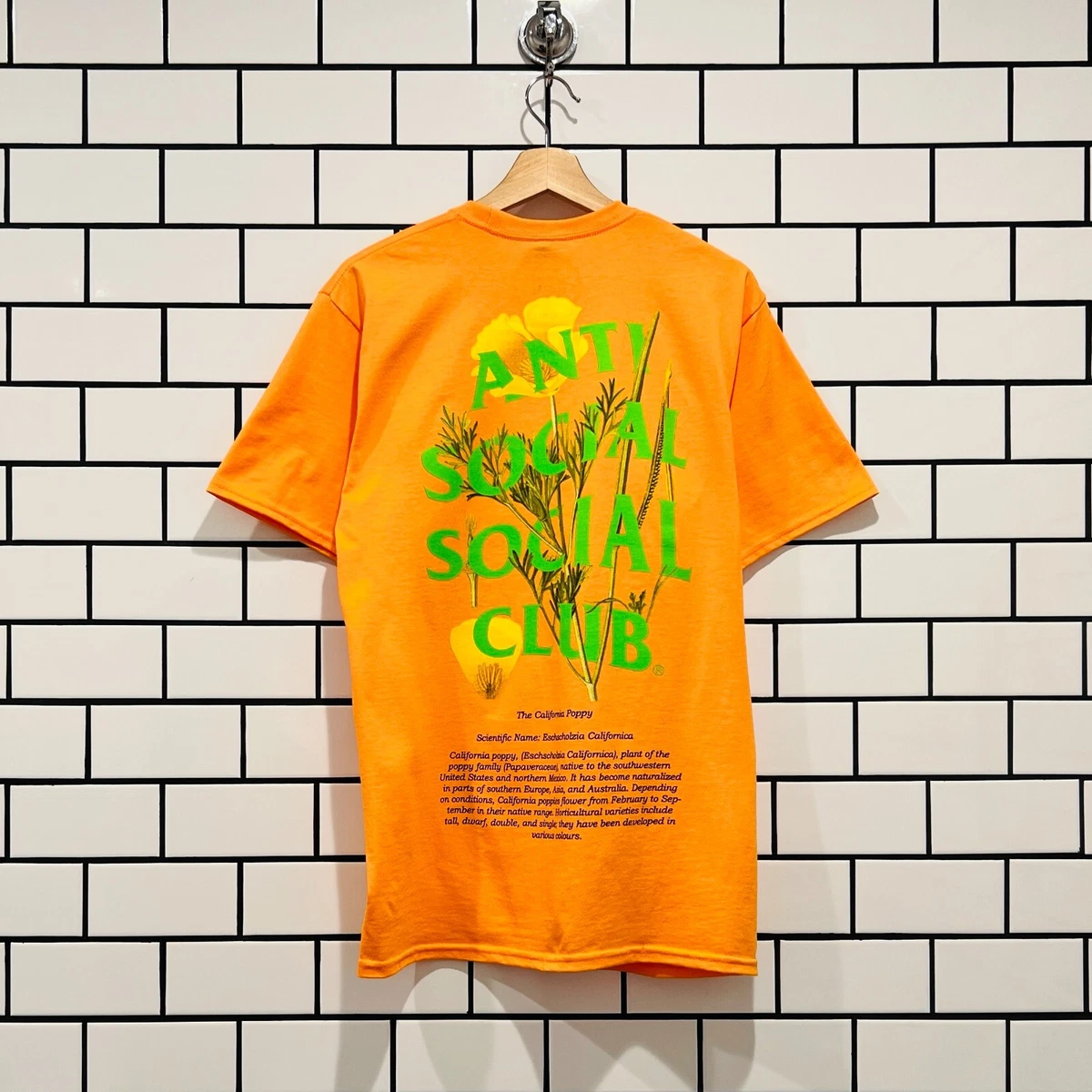 ANTI SOCIAL SOCIAL CLUB ASSC POPPY TEE ORANGE