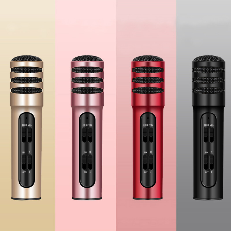 Wireless Karaoke Microphone Speaker Recorder For SmartPhone Computer Live Stream