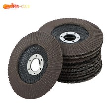 10Pcs Premium Zirconia Flap Disc Sanding Grinding 4-1/2" X 7/8" 120 Grit Grey