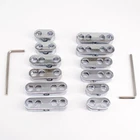 2Sets 7mm 8mm Chrome Spark Plug Wire Separators Looms Dividers Chevy Ford 9723