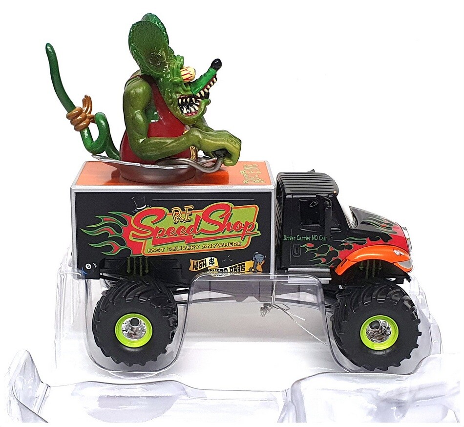 Johnny Lightning Rat Fink モンスタートラック Amazon.com: Johnny Lightning - Rat Fink Speed Shop Monster Truck