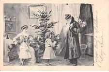 Natale - N°79757 - Bambini Parlante Con Il Père Près di Un Albero Nel U