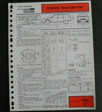 Revue technique Citroen GSA