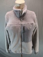 Mountain Hardwear Size M Womens Gray Full Zip w/Pockets Fleece Jacket GR6702