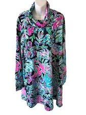 NWT ~ Lilly Pulitzer Lilshield UPF 50+ Meryl ChillyLilly Onyx Lets Get Wild XL