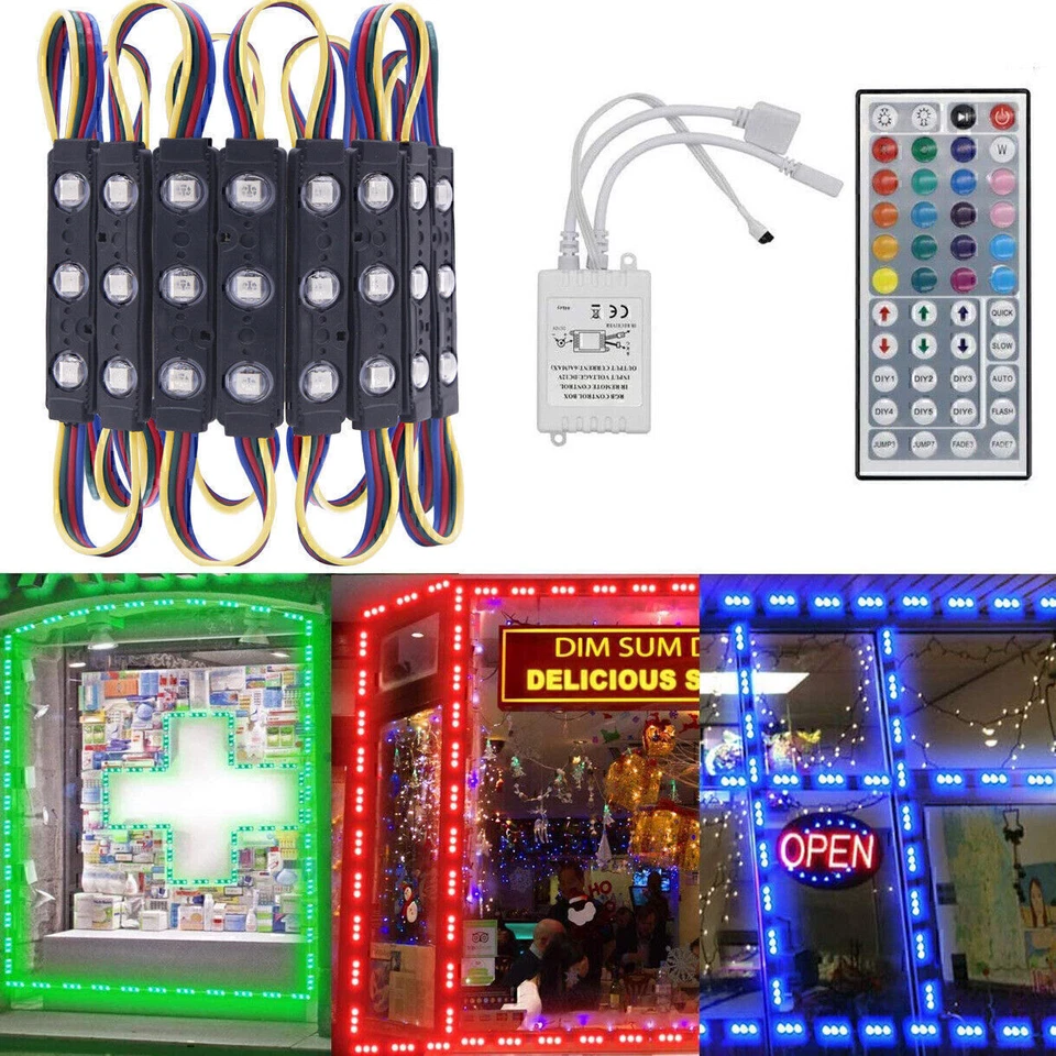 30-480cm 5730 5050 Module light 3 LEDs Store front Sigh lamp In/Outdoor + Remote - Image 2 of 4