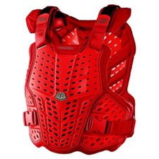 Troy Lee Designs 2025 Youth Rockfight Solid Red Chest Protector Youth MX Kids