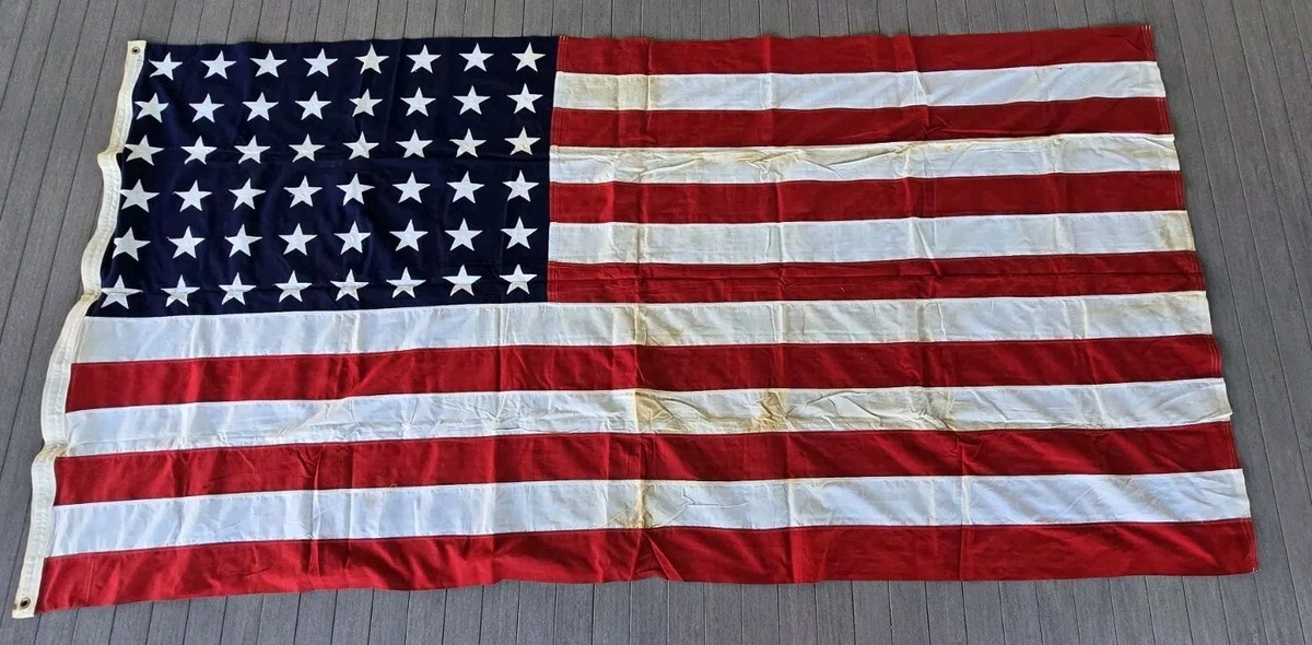 Vintage Large 48 Star Vintage Collegeville Flag & MFG. Co. USA
